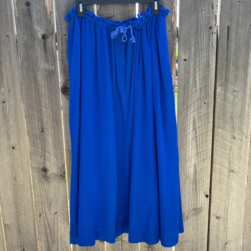 Gene Ewing Bis Blue Maxi Skirt with pockets size 3